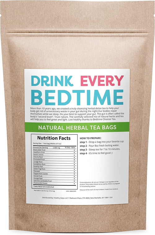 28 Days Bedtime Cleanse Tea : Detox Skinny Herb - Effective Detox Tea, Support Cleanse Tea, 100% NATURAL